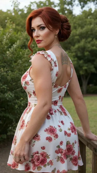 Das AI generierte Porno-Foto mit hoher Auflösung und 4K ultra-detailed RAW-Foto einer 50-jährigen Frau tragen ein Partykleid mit einem fit Körper und wütenden Ausdruck. Das Bild ist in 4K ultra-detailed RAW-Format,