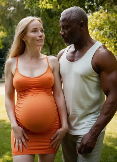 La imagen del modelo de bimbo con su marido en el parque fue impresionante. Tenía piel perfecta, pelo rubio largo y recto, y un cuerpo alto. Su marido también era guapo y musculoso, con una amplia sonrisa en su cara. Eran