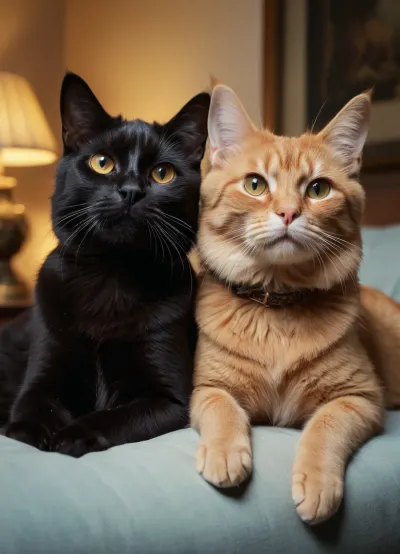 An unspoken bond: a tale of two pets in an ai-generated world