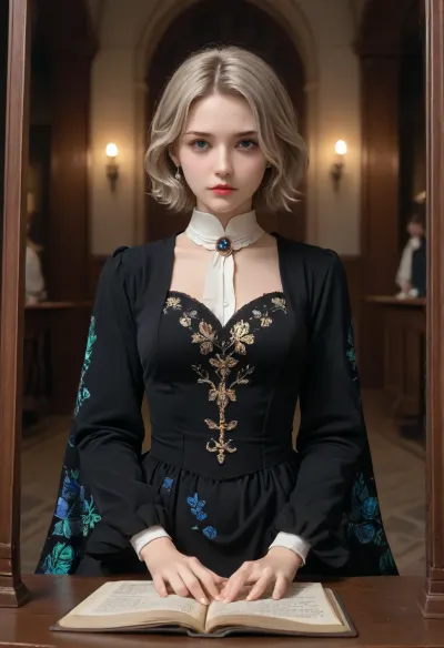 breathtaking beautiful woman wearing a, (butterfly dress), in The Haunted Mansion, Sitting . award-winning, professional, highly detailed, Glowing, Runes, Rune, Circle, Armor, Sword, <lora:564827_training_data:2>