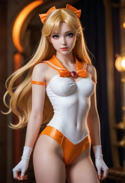 Sailor Venus sexy pose, full body shot
