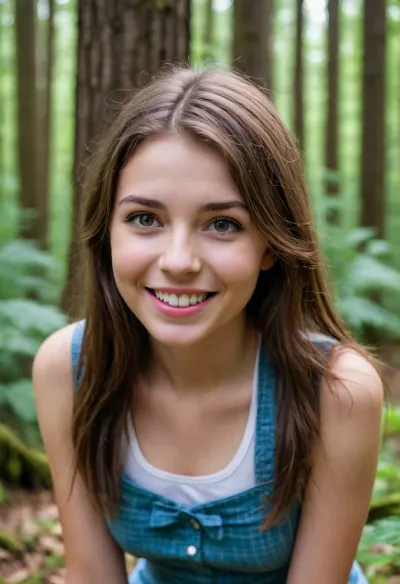 in the forest.
in the form of a schoolgirl. high-quality professional photography of the largest and rounded hips in the world, very slim waist, denude.
demonstrates a huge, big milk bust, nu art, bimbo, nature denude.
smiling lush, macro photography .toplesss, realism, high detail, micro-detail, lots of detail