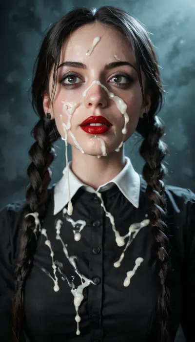 La bellezza innaturale: una ragazza sola sotto lo sposo palazzo illuminato di luna, catturato in perfetto momento di sfida