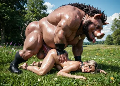 영광의 분야에서 : 거대한 boar의 unnatural mating 의식