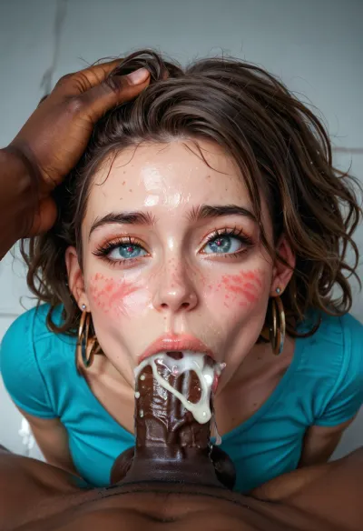 Ahegao
Bounce Lines
Front View
18+
Custom Prompt
Riley Reid, one eye half closed, deep throat, pov, (cum overflow in her mouth:1.3), cock, man pushing her head for deep deepthroat, (man pushing her head for deepthroat:1.3), hair pulling, (noticeable cum streams dripping from her nose:1.3), slap marks on face, hands on head pushing it to crotch, hands on head pushing it to crotch hard, (hands on head pushing it to crotch until cock disappears:1.3), one eye almost closed, heart eyes, african man, african cock, interracial, black man, hdr, face super detailed, photo award