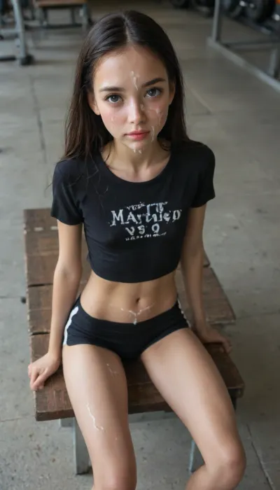 高度化した視点:アスレチックハーフメキシコ、半英国の美しさの魅惑的なソロワークアウト