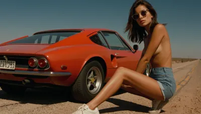 Rêves de course de minuit

- Oui.

Une jeune brune élancée, accouchée par une Ferrari vintage sur une route poussiéreuse du Texas. Elle portait de courtes coupures de denim et des sneakers en sueur, ses lunettes sombres de carrera obstruées par la chaleur. La voiture de course, autrefois élégante, était maintenant désactivée sur la route, ses pneus s'aplatissaient comme des ailes battues.
