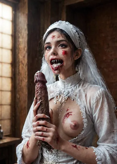 (Very petite:1.4), very small slim body, short girl, (POV from nurse cosplay), (young adult:2), very cute face, oral sex, smally sized WITH BIG TITS, (2 Japanese cute 18yo school girls:1.4), (perfect petite body), (black hair ponytail), (Torn school uniform), (playful oral sex under desk pov), (orgasm), (semen:1.4), (Monster japanese mouth fuck big cock:1.4), (big nails squezee skin to blood:1.4), (darkness room location:1.4), bloody face, blood, (nightmare monster:1.2), (blood mark bite on cock:1.2), (bite on cock:1.2), <lora:lora-bloodyface-lite:.8>, (cum full mouth monster:1.4), <lora:RPGZombieXL:.8>, z4mbi, portrait, zombie, <lora:ZombiePortraitXL_v1:.8>, very sharp predatory teeth in a wide-open mouth, (blood monster cock:1.2), (((Fuck body in morgue:1.8), morgue fuck body dead girl:1.4), necrophilia:1.8)