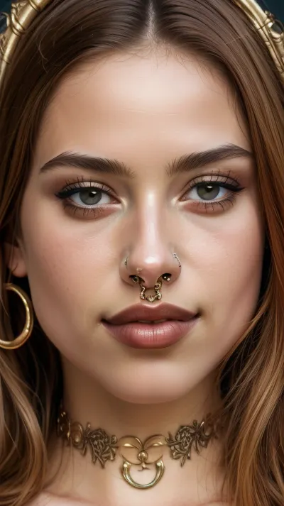 (masterpiece, highres, detailed), 1girl, septum, <lora:SeptumV1:.5>