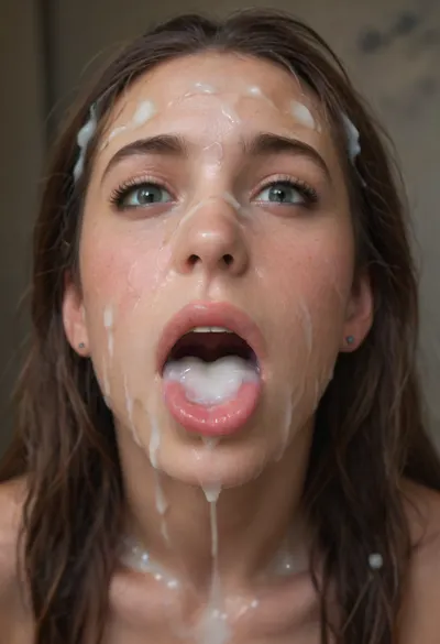 realistic cum, excessive cumshots, naked, cum on, (Cum flows:1.5), (cum on body:1.4), cum on hair, (cum on face:1.5), bukkake, ((d body covered with semen)), (mouth wide open:1.5), (mouth filled with cum:1.5), beautiful face, (cum on hair:1.3), woman, cum, on, face, (ginger moana aged 36), <lora:JustCum:1.9>, <lora:678016_training_data:1.9>, <lora:cum_in_eye_deepmind:1.9>