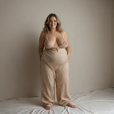 60 year old, (obese:1.4), beautiful sexy saggy mature milf, long hair, dark blonde hair with highlights, very curvy, thick, plump, wide hips, waist, sexy saggy milf, 1960s, strong eyebrows, realistic photo, smiling, beautiful, skin pores, eyelashes, textured skin, highly realistic skin, (wide areolae and big puffy erect nipples:1.2), ambient occlusion, model shoot, masterpiece, (sleeveless black satin pajamas), (full body portrait), but, sagging, stretch, marks, clothes, <lora:MJ52:.3>, <lora:BUT_SDXL_SHS:.8>