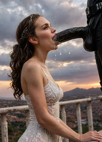 ((angry mad)), (Darth Vader dick), (Darth Vader super white skin), (huge veiny wet dick), (((extreme painful creamy deepthroat))), ((cum)), 25 year old Padme Amidala, satisfying look, skinny, sexy body shape, Padme Amidala, full body shot, (side view from below:1.12), ((smile, dimples on cheeks)), sunset sky background, rolling green hills, standing on an elaborate balcony, hair curly, hair strands on one side longer high detail image, 4K, 8K, ((high resolution)), beautiful girl, brown messy hair, skinny girl, athletic, ((full body photo)), clear image, perfect hands, perfect legs, star wars theme, sunset clouds, Padme, detailed skin, detailed face, tanned skin, flat, breasts, 1-alpha, .5>, p4dme, woman, long, wavy, hair, long slutty black cocktail dress, ponytail, tiara, space_backround, foreground, reflection, sacredness, landscape, bright, fhd, 4k, high, resolution, realistic, hyperrealism, porn photoshoot, blushing, DETAILED background, hyperrealistic, BadX, Stable-Yogis-Makeup-Enhancer-XL, spectacular lighting, (huge dick), (creamy deep deepthroat:1.12), (extreme oral sex:1.4), (huge massive white dick:1.4), (cum), (hands holding hair), (huge dick:1.4), (bukakke), (cum in face, cum on body), (covered in cum), ultra, wide, shot, canon, 5d, v-ray, quixel, megascans, render, octane, <lora:padme amidala - p4dme woman:2>, <lora:detailed_notrigger:2>, <lora:677862_training_data:2>, <lora:LCMTurboMix_Euler_A_fix:2>, <lora:JuggerCineXL2:1.9>