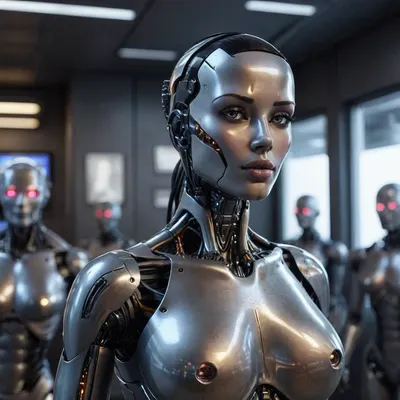 sexy robots, <lora:bimboxl_02:.8>, bmbplora, <lora:bombshell_v2:.8>, <lora:hightech_robotics:.8>, hightech_robotics