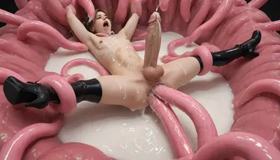 man, male Big penis facing camera look open mouth, impossible purple tentacle insertion, huge wide tentacles forcing anus wide 2 double size tentacles, impossible tentacles insertions hyper wide tentacles forcing anus wide, black rubber stockings and high platform stripper boots, man with big balls, (lots of cum exploding from mouth), thinnest skinny legs and arms, thin skinny thighs, rounded buttocks drooling cum from mouth and nose, purple eyes, (detailed large cum from big penis), huge stomach bulge, (feet held wide apart by thick strong tentacles, arms held out to each side by more tentacles), fucking lots of giant tentacles in a dark cell, surrounded by huge cum covered sex toys, cum running down legs, gigantic huge tentacle pumps huge loads of cum over head and body from above, (((Giant Anal tentacles))), screaming, full body view, skinny small body, Tiny body, having an orgasm spraying huge amounts of fluid from anal, spreading anal wide open, deep anal hole, high detail anus, shaved anal, no public hair, five fingers per hand, realistic/anime, spread, cervix, rekt, gaping, gape, on, face, <lora:Men'sFacialV3.8:.8>, <lora:754990_training_data:.8>, <lora:White_Slime_-_Anime:.8>