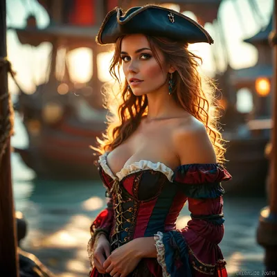 Ultra high quality, 32k, vibrant colours, masterpiece, 30 year old pirate, fantasy pirate ship setting, seductress pirate, sexy corset dress, lens, flare, pixel, art, piratical, beauty, <lora:BUT_SDXL_SHS:1.1>, <lora:MJ52:.5>, <lora:beautiful_pirates_merge:1.9>