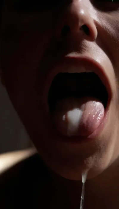 extreme close-up on a mouth with excessive cum running out, 8k, photorealistic, soft lighting, cinematic dark lighting, an interplay of light and shadow, artsy, work of art, price winning, <lora:dark:.8>