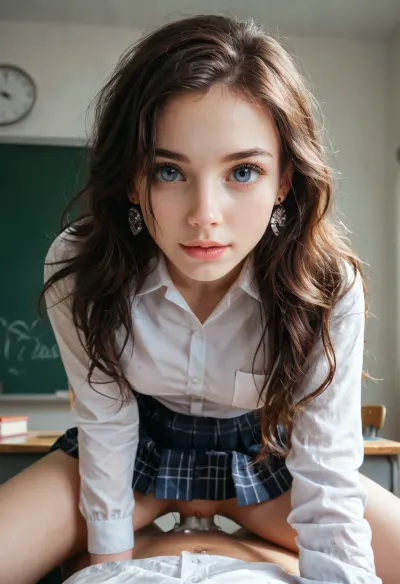 Le secret de l'été : un modèle instagram russe en photographie ultra-détaillée de 8k

- Oui.

Au cœur d'un été russe, une image de résolution ultra-réaliste de 8k captait la perfection. Un modèle Instagram, ses yeux bleu foncé aussi grands et détaillés que des pixels de haute qualité, ses longs cheveux noirs en cascade sur un plateau d'école blanc et une minijupe qui a laissé entendre à plus. Penchant sur le bureau de l'enseignante, elle a regardé vers le haut, ses yeux expressifs rencontrant l'objectif tête-à-tête, une pose de cowgirl de la vue du hall, inverse, gros plan, ejaculation de devant, une scène si vive qu'elle pouvait passer comme une photographie professionnelle.