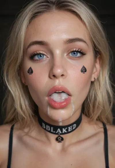 blacked_blowjob, (((RawBBCBlowjob))), ng_deepnegative_v1_75t, bbbjpov, ahegao, rolling_eyes, rolling_eyes-000014, .5> an 19 year old 19th century girl. Cum on face, cum in mouth, thick white cum, barely breathing from the size of a black 30 inches long African dick, with corsette, huge tits, red lipstick, queen of spades choker on neck, tears from eyes, queen of spades tattoo on cheeks, covered in thick cum