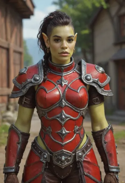 4k başyapıt: orc'un ince profili tam zırhta - son derece ayrıntılı ve HDr'de mükemmelliğe kavuşturuldu