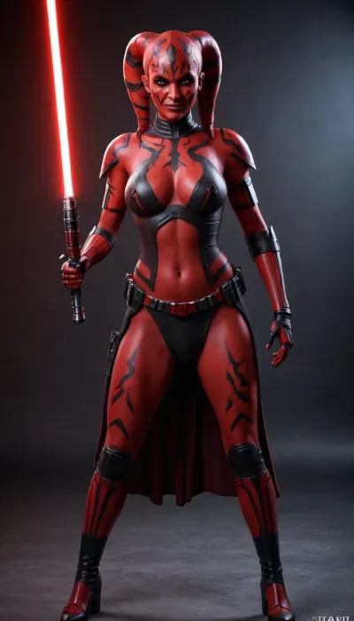 Darth talon's rise: the curvy sith lord with the evil smile