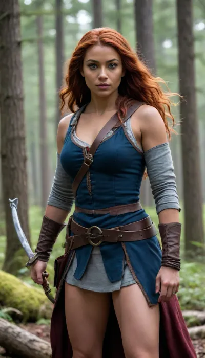 Setting is the US Revolutionary War.

3women, **Amelia**, the white woman, is a tall and striking figure. With fiery red hair that tumbles in waves, she has a fierce look in her sharp blue eyes, a woman who has known hardship and battle. Raised in the colonies, she has the agility and wit of a seasoned fighter, specializing in espionage and sabotage. Amelia is a master of using her environment to her advantage, blending in with the natural world and moving like a shadow through enemy lines. Her beauty is undeniable, but it is her cunning and sharp mind that make her an invaluable asset to the team. She is also a skilled markswoman, able to take down a target from a distance with deadly accuracy. Amelia knows how to use her allure to deceive, to lower the guard of her enemies, and strike when they least expect it.

**Isabella**, the Black woman, carries an air of mystery and power. Her strong, athletic frame makes her an intimidating presence, though her movements are graceful and fluid, like a dancer. Her dark eyes and smooth skin contrast with her white teeth when she smiles, though it’s rare to see her smile unless she’s certain she’s won. Isabella is a close-combat expert, wielding a pair of knives with unmatched skill. Raised in the South before joining the war effort, her ability to read people and manipulate situations is unmatched. She uses her beauty and charm to infiltrate enemy camps, gaining trust with ease before she strikes with precision. Her strength, both physical and mental, is an unshakable force, making her an unrelenting ally. **Aiyana**, the Native American woman, is the embodiment of stealth and survival. Her long, dark hair is often tied back, and her piercing brown eyes never miss a detail. Aiyana is from a tribe that has long fought for survival on the fringes of American society, and her skills in tracking, trapping, and hunting are unmatched. She is a formidable fighter, using a combination of hand-to-hand combat and weapons like the tomahawk and bow and arrow. Her knowledge of the land and her ability to disappear into the wilderness makes her the unit’s expert in reconnaissance and evasion. Aiyana also possesses a quiet, seductive power. Her calm and mystical presence draws others in, and she knows how to use her quiet confidence to influence and manipulate.

Together, these three women form an unstoppable unit, bound by their shared love for freedom and a desire to fight back against the oppressive forces around them. They work with precision, striking when least expected, blending into the shadows when they need to, and using their beauty and allure to outwit their enemies.