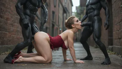 double penetration, double anal, triple penetration, several monsters fucking blonde witch from The Wizard of Oz, A woman wearing a Wizard of Oz-style dress, a crown on her head, a full-length photograph, high heels, long slender and athletic legs, ((extremely panicked expression)), ((alarmed)), (looks up with fear and annoyance), deep cleavage, giant thick cock of inhuman size rips her ass, round big tits, tits fell out of the neckline, detailed details, full-length, side view, round breasts, extremely wide-open eyes, smudged gothic makeup, wasp waist, round ass, long legs, arched back, disheveled hair, forced, crying, cums on her hips, fucks Glinda anal, incredibly huge cock in the anus, hyperrealistic, torn clothes, in the parking lot, two giant venomous monsters with a huge hyper dick in their throats, touching hyper cocks, monstrous cock bigger than a woman, extreme penetration, cum everywhere, venom masturbates and cums