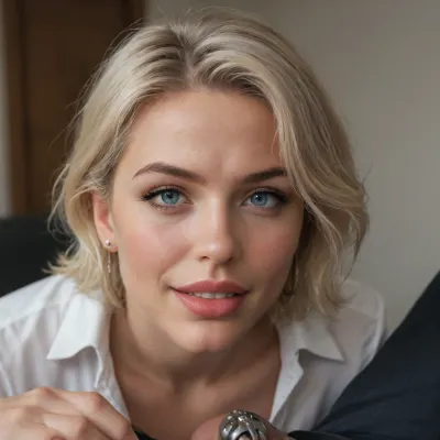 Gorgeous milf teas a man, wicked, (wild hair:1.2), short hair, loose hair, smirk, grin, cruel mistress, femdom, sexy makeup, lipstick, (sharp facial features:1.2), (snub-nosed:1.2), (large full lips:1.2), (wide jaw:1.2), (pointed chin:1.2), big eyes, open mouth, Penis is locked in chastity cage, Pov, (she touch locked penis:1.2), (chastity cage:1.5), (locked penis), (flaccid penis:1.3), (flat chastity cage:1.3), (negative chastity cage:1.3), (precum:1.2), ruined orgasm, cum in chastity cage, clothed, deep neckline, downblouse, secretary, office