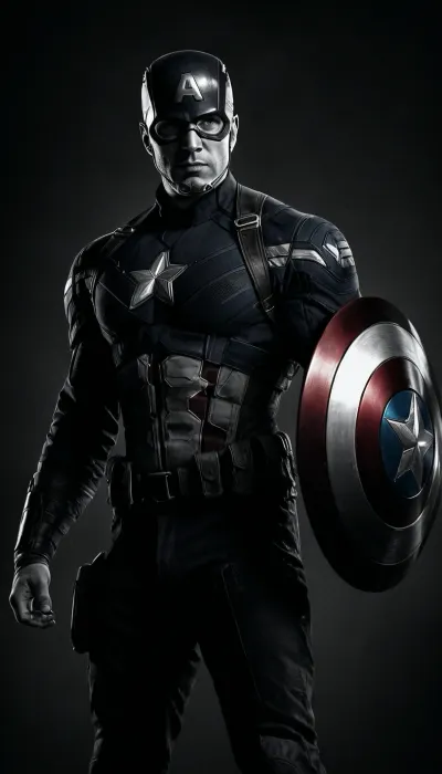 (((black and white drawing))), (no colors), captain america from the MARVEL universe, black background, (((full body view))), PEHighContrast, Simple, Background, high, Contrast, <lora:PE_HighContrastStyleV1:2>, <lora:dark:1.5>