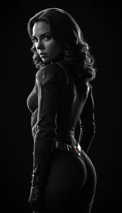 (((black and white drawing))), (no colors), black widow from the MARVEL universe, black background, (((full body view))), PEHighContrast, Simple, Background, high, Contrast, <lora:PE_HighContrastStyleV1:2>, <lora:dark:1.5>