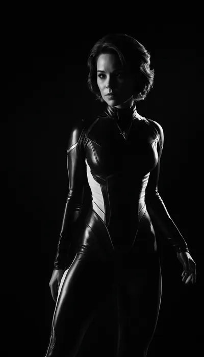 (((black and white drawing))), (no colors), Janet van Dyne from the MARVEL universe, black background, (((full body view))), PEHighContrast, Simple, Background, high, Contrast, <lora:PE_HighContrastStyleV1:2>, <lora:dark:2>