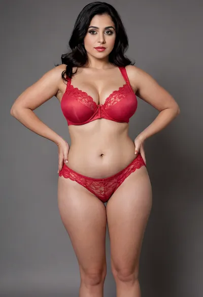 ((old Indian -American housewife)), very full lips, red tight sexy lace dress, black straight hair, thick eyebrows, mature supermodel eyeshadow, blue iris, old skin, wrinkles, (extremely wide hips:1.9), slim waist, black belt, (huge natural breasts:1.2), large thick nipples, ((arrogant facial expression)), round lower body, realistic photo, posing, dark brown skin