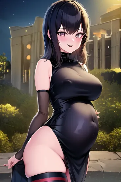 梅维斯(英語:Mavis)是一名哥特式女孩,长着黑色头发,眼睛穿孔,站在城堡前. 她穿着黑色短裙,袖子可以脱落,表面纹理闪亮。 她的脸是美丽的 诱人,但她