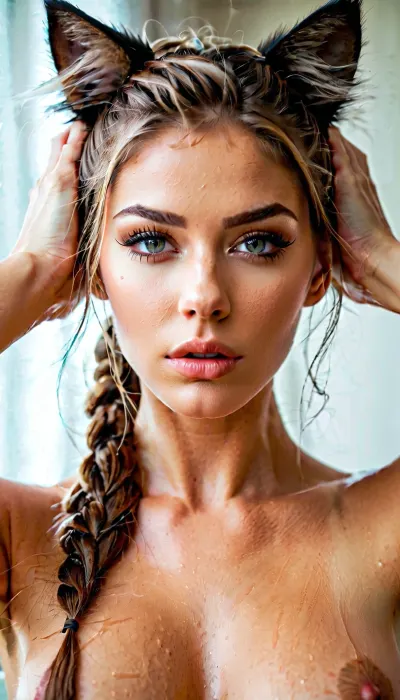 The young girl with the beautiful AI-generated picture of her on Instagram was a model with sharp facial features and a tall, athletic build. She had big lips, Botox injections, and sharp facial features that made her look like she was in her