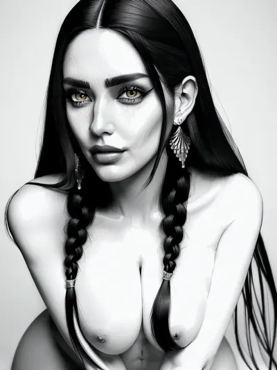 The woman with the perfect body knelt in front of him, her long black braided hair and beautiful 30-year-old face capturing his attention. He took pictures of her, capturing every detail of her beauty in his mind