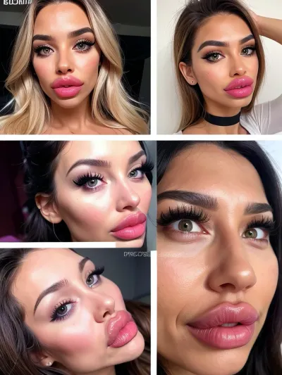 The host used their ultra-high definition skin to create perfect skin textures, made their lips look like they were glistering with lip fillers, and used highly detailed hair to make it look like it was all done with an AI-powered camera