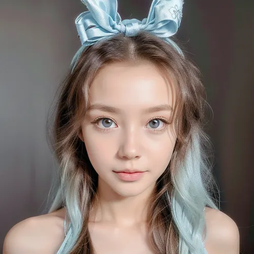 圧迫感のある18歳の少女と濃厚な黒のまつげは、キラーバニーの耳でMGBNYであることが判明しました。 彼女は青い目、彼女の頭に4k偽髪、そして彼女の複雑な写真を持っていた