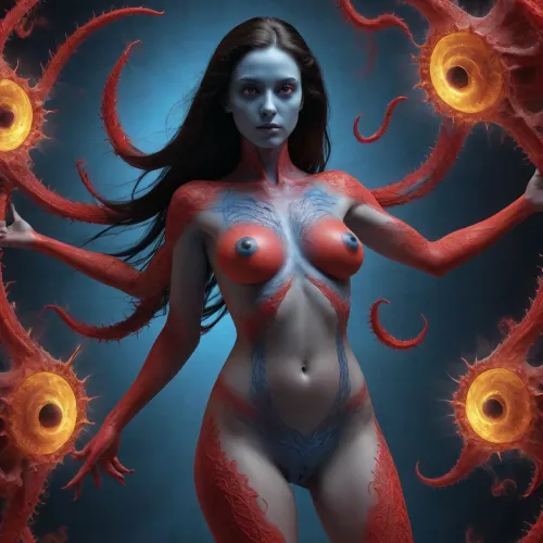 1 naked female figure, minimalism.red on yellow.streams of hot fractal plasma.an oily shiny golden scorpion statuette, a fractal naked man in the form of a fractal eye.an anthropomorphic xenomorph.a statue of a naked woman, beauty, long hair and legs, big hips and a bare bust.Mobius fractals.blue on blue.red on red.fractal vortices inside the eye.fractal black wool.fractal fog, random optical illusion, close-up.botanical+Fibonacci+anatomical+Goya+arabesque, butterflypussy1, rear, closed_pussy, Long, Labia, Meaty, pussy, <lora:260797_training_data:.7>