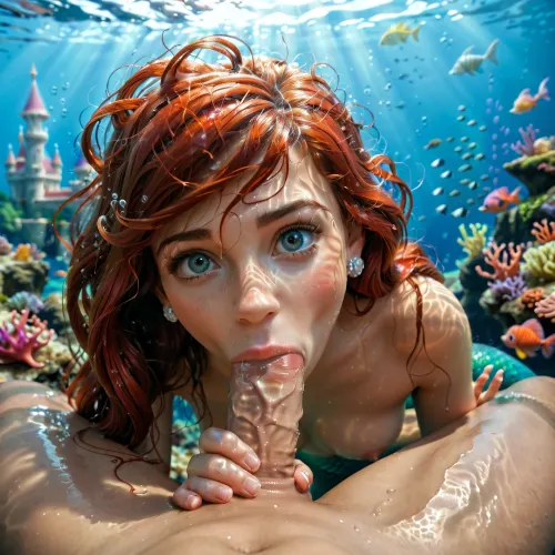 Ariel's deepsea delight: an unconventional tale of the little mermaid