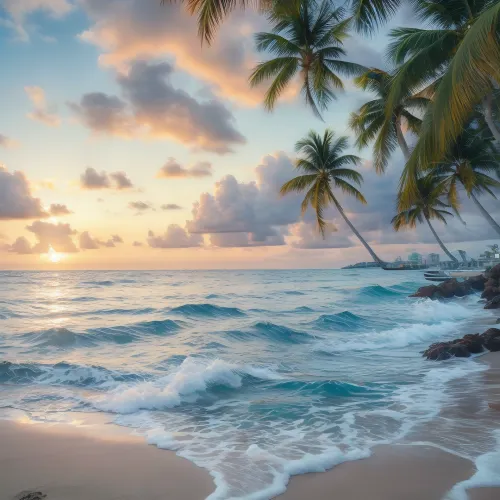 ultra hd. realistic. the beach by the sea, the sound of waves, the view from the underwater