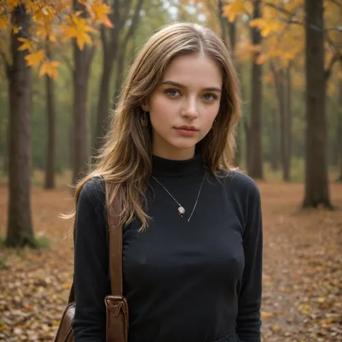 the girl is realistic and showing her natural perky tits, (masterpiece), (highest quality), highres, (an extremely delicate and beautiful), (extremely detailed), 1girl, young woman, solo, anna of arendelle, long hair, long-sleeved black tunic, shoulder bag, autumn leaves, forest, (looking at viewer:1.9), heart_areola, QuarterCup, <lora:288671_training_data:1.9>, <lora:189654_training_data:1.8>, <lora:236276_training_data:1.8>