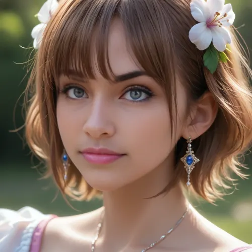 close-up, profile view of a stunningly beautiful woman with short red pixie hair, sweet shy smile, erotic seductive look, 4ng3l, face, <lora:SDXL_BetterFaces-LoRA_v1:.5>, <lora:add-detail-xl:1.8>