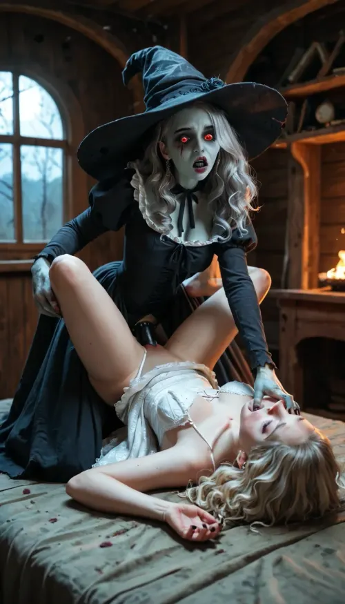 Pesadilla en el bosque: seducción siniestra de una bruja muy vieja