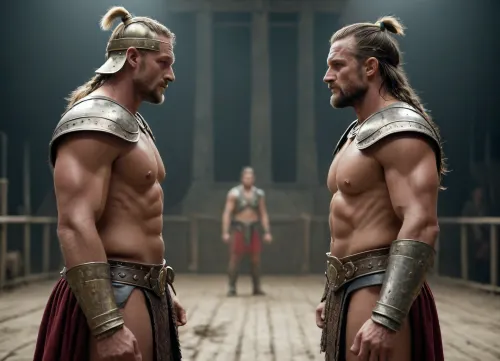 two swedish gladiators, 35-years old