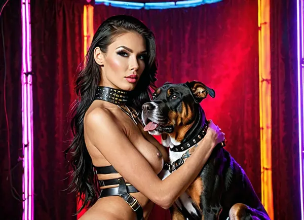 The stripper on stage was a true work of art, with perfect skin, sensual curves, and perfect make-up. She was the epitome of seductive beauty and the crowd couldn't get enough of her