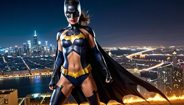 Full body view, a beautiful 30yr brunette woman with fringe hair, anorexic female batgirl in a dynamic superhero pose, skimpy detailed costume with dark colors, city skyline at night in the background, cinematic lighting, digital painting by Alex Ross and Jim Lee, high details, 4k resolution, vibrant colors, dramatic shadows highly detailed and photorealistic style., (porn pose), 4k resolution highly detailed painting, intricate textures, in a serene indoor setting. vibrant colors, detailed, hyperrealistic, cinematic composition, masterpiece digital painting., realistic lighting, high detail, digital painting, 4k resolution digital, painting, <lora:xl_more_art-full_v1:.2>, <lora:flat_chested_v3.5:.5>, <lora:tan-lines-xl-v1:.5>, <lora:Fantasy_art_L_V1:.4>