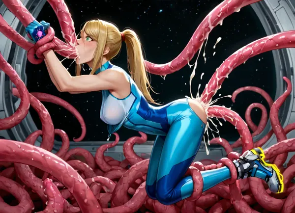 공포의 걸작 : 화려한 체육관 samus aran의 외계인 만남
