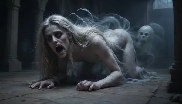 massive werewolf standing, werewolf having sex with human female, flat-chested, on all fours with legs slightly spread, hands on the floor, massive veining, ribbed cock penetrating pussy, vaginal sex, passionate sex, all the way, moaning, big pussy juices, long sleeve tight bodystocking, athletic body, high definition, blue eyes, blond hair, long hair, extremely beautiful face, very detailed, werewolf opens its mouth and shows its sharp teeth. The scene is in the surroundings of an ancient castle, (terrifying ghosts and other creatures of the night:1.7), are hiding in all possible corners of the great hall, watching the unlikely couple having sex. The atmosphere is frightening and arousing at the same time. high detailed, modern-werewolf, 1girl, 1boy, prone, bone, sex, from, behind, lora, (ProneBone-000010:.5), Black, and, white, art, black, pencil, shading, charcoal, drawing, toned, brutal, dark, b/w, color, scheme, <lora:Modern_Werewolf:.8>, <lora:Black and white art.V1:1.2>, <lora:ahxl_v1:.9>