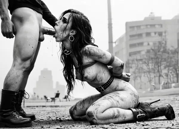 nude, belts, cry, deepthroat, anal plug, long hair, hooves boots, tied up arms behind back, heigh heels, dirty, tagging earrings, public parc, (((monochrome))), blurry white background, drawing, by, NTY, jsbw, style, v0ng44g, sk3tch, .8>, <lora:284451_training_data:.5>, <lora:JasmineBWXLDoguMini:1.4>, <lora:sketch_it:1.8>, <lora:195794_training_data:1.6>