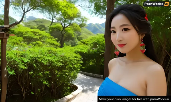 The woman was sitting in front of her computer, staring at the screen with a blank expression. Suddenly, she felt a surge of energy and excitement as she clicked on the "Generate" button. She watched as the AI generated a picture of her in