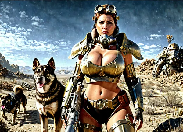 PEPowerArmor - женщина, которая создает реалистичные 8-ки изображения женщин с ИИ, делая ее художником, с которым можно считаться